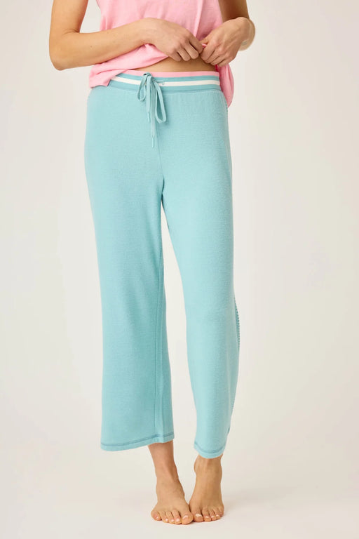 PJ Salvage Peacock Cool Breeze Solid Cropped Pant RTCBCP