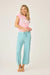 PJ Salvage Peacock Cool Breeze Solid Cropped Pant RTCBCP