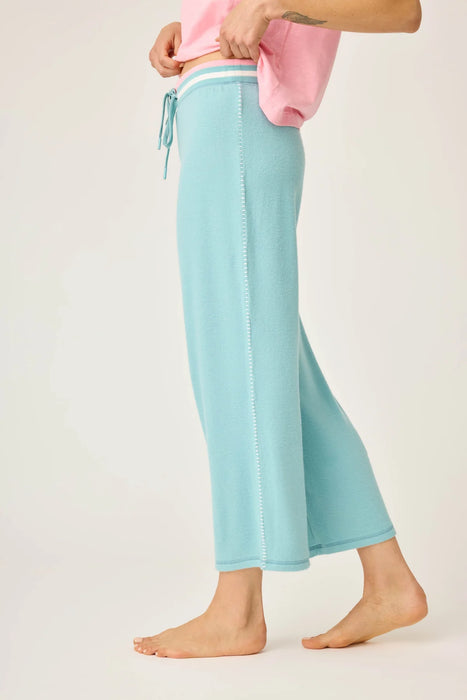 PJ Salvage Peacock Cool Breeze Solid Cropped Pant RTCBCP