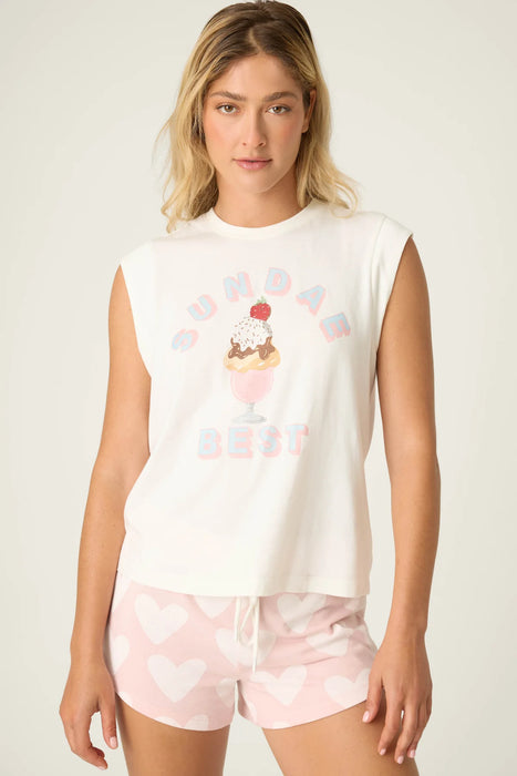 PJ Salvage Ivory Sundae Best Short Sleeve Top RTSUT
