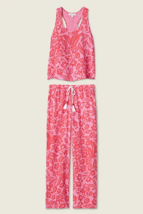 PJ Salvage Sorbet Bali Bay Tank Top Lounge Set RUBATK/RUBAP