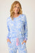 PJ Salvage Deep Blue Bayside Dreams Tropical Print Long Sleeve Top Set RUBDLS/RUBDP2