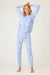 PJ Salvage Deep Blue Bayside Dreams Tropical Print Long Sleeve Top Set RUBDLS/RUBDP2
