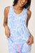 PJ Salvage Deep Blue Bayside Dreams Tropical Print Tank Top Pajama Set RUBDTK/RUBDS