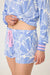 PJ Salvage Deep Blue Bayside Dreams Tropical Print Tank Top Pajama Set RUBDTK/RUBDS