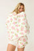 PJ Salvage Ivory Let's Get Cozy Plush Floral Print Blanket RUCOBL