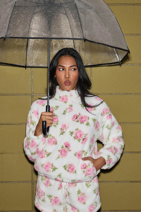 PJ Salvage Ivory Let's Get Cozy Floral Print Loungewear Set RUCOJ1/RUCOS