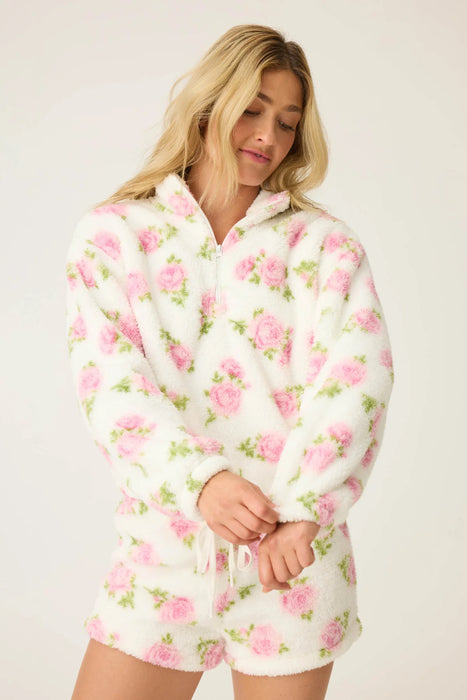 PJ Salvage Ivory Let's Get Cozy Floral Print Loungewear Set RUCOJ1/RUCOS