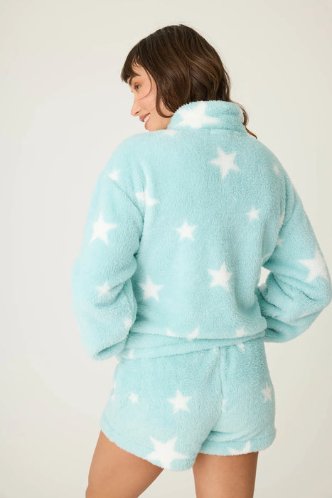 PJ Salvage Light Mint Let's Get Cozy Star Print Loungewear Set RUCOJ1/RUCOS
