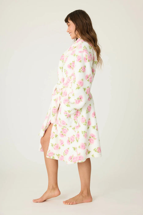 PJ Salvage Ivory Let's Get Cozy Floral Print Robe RUCOR
