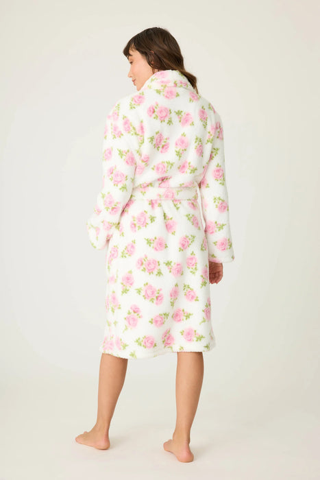 PJ Salvage Ivory Let's Get Cozy Floral Print Robe RUCOR