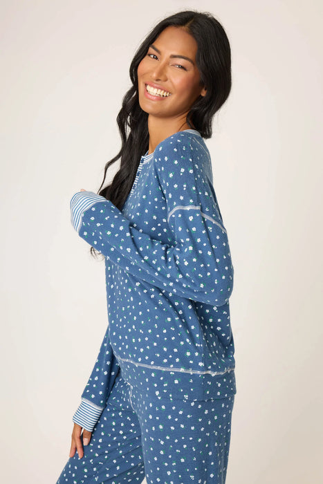 PJ Salvage Cozy Life Ditsy Floral Pajama Set RUCZLS2/RUCZP2