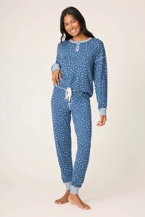 PJ Salvage Cozy Life Ditsy Floral Pajama Set RUCZLS2/RUCZP2