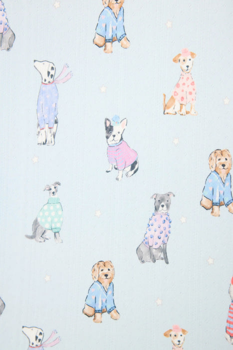 PJ Salvage Blue Haze Doggone Cold Dog Print Pajama Set RUDCLS/RUDCP