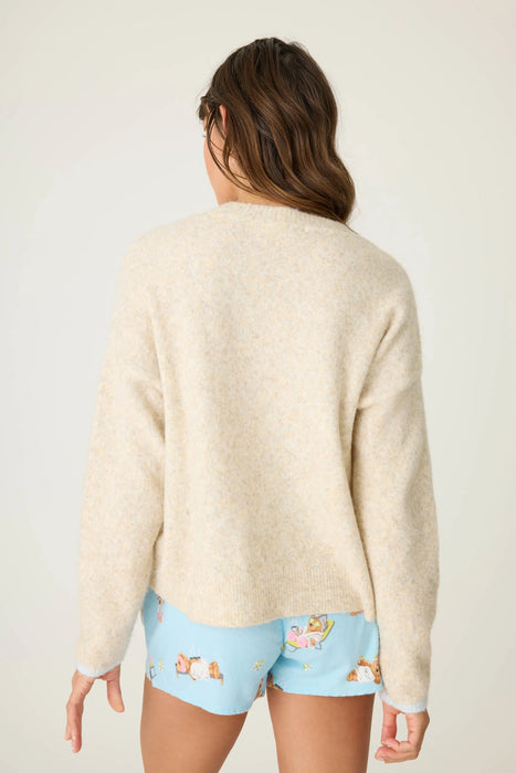 PJ Salvage Teddy Bear Graphic Snuggle Sweater RUFLLS