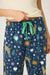 PJ Salvage Navy Wild At Heart Tiger Print Flannel Pajama Pants RUFLP1