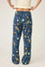 PJ Salvage Navy Wild At Heart Tiger Print Flannel Pajama Pants RUFLP1