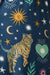 PJ Salvage Navy Wild At Heart Tiger Print Flannel Pajama Pants RUFLP1