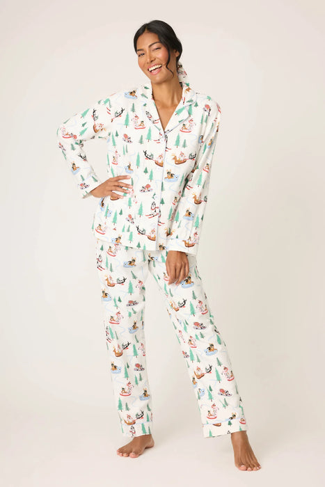 PJ Salvage Sleigh All Day 3-Piece Flannel PJ Set RUFLPJ