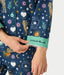 PJ Salvage Navy Live Life Cozy Tiger Flannel 3-Piece Pajama Set RUFLPJ1