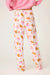 PJ Salvage Pink Brunch Club Breakfast Print Flannel Pant RUFLP