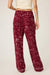 PJ Salvage Port Hold Your Horses Western Print Flannel Pants RUFLP