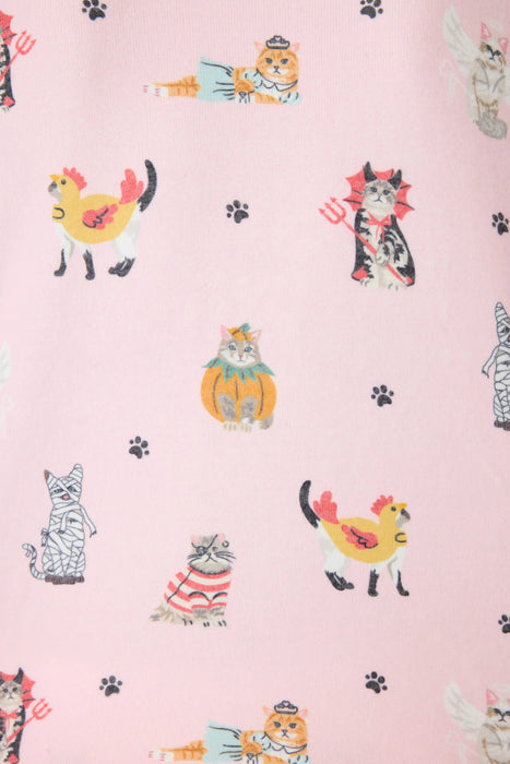 PJ Salvage Feline Spooky Halloween Cat Print PJ Set RUFSLS1/RUFSP