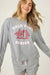PJ Salvage Dark Heather Grey Hold Your Horses Horse Print  Short PJ Set RUHYST