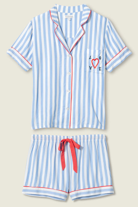 PJ Salvage Lady Luck Striped PJ Short Set RULAPJ2