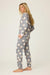 PJ Salvage Charcoal Love You A Latte Coffee Print Log Sleeve Pajama Set RULTLS1/RULTP