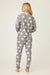 PJ Salvage Charcoal Love You A Latte Coffee Print Log Sleeve Pajama Set RULTLS1/RULTP