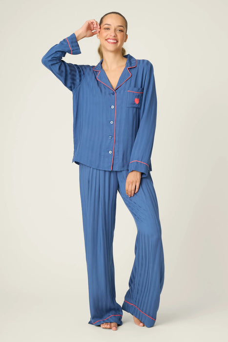 PJ Salvage La Rose Sateen Stripe PJ Set RULVST1
