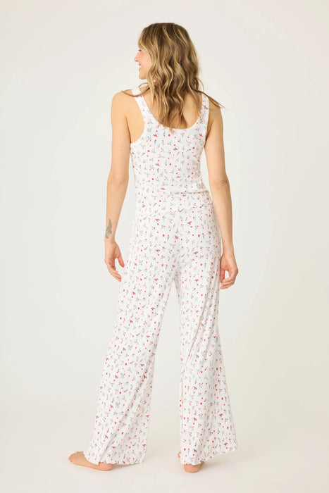 PJ Salvage La Rose Ditsy Floral Ribbed Pajama Set RULVC/RULVP2
