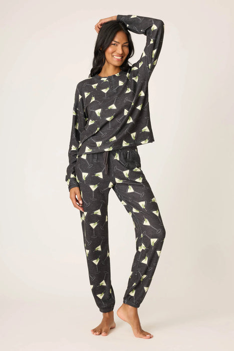 PJ Salvage Merrier With A Martini PJ Set RUMEST2
