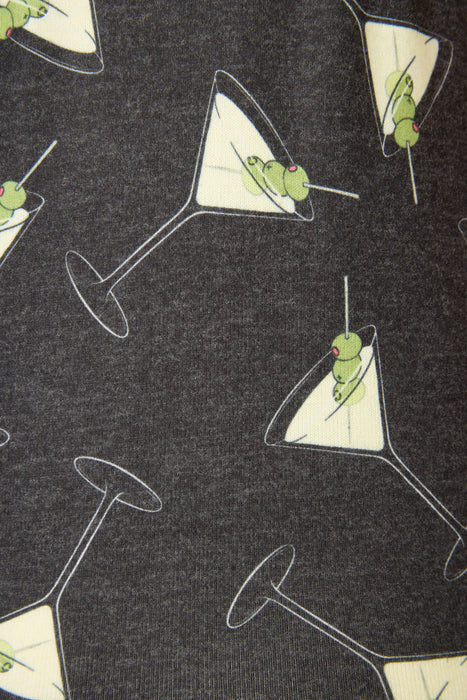 PJ Salvage Black Merrier With A Martini Tank Shorts Set RUMETK/RUMES