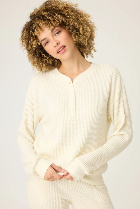 PJ Salvage Morning Waffles Top Shorts Loungewear Set RUMWLS/RUMWS