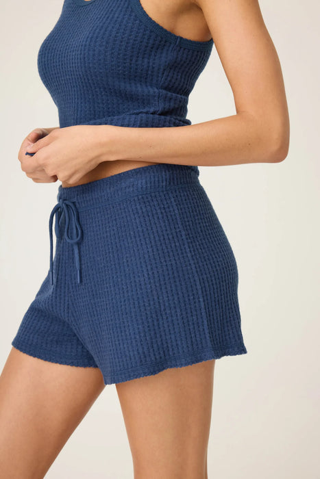 PJ Salvage Harbor Morning Waffles Knit Shorts RUMWS
