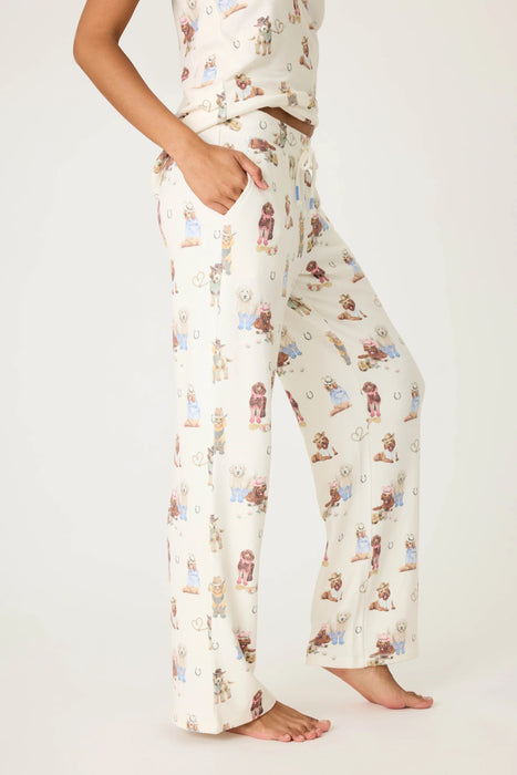 PJ Salvage Ruff On The Range Dog Print Pajama Set RUOTLS/RUOTP