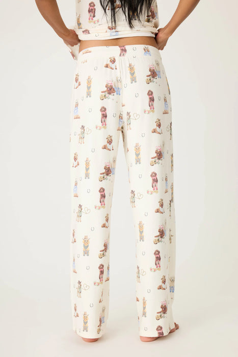 PJ Salvage Ruff On The Range Dog Print Pajama Set RUOTLS/RUOTP