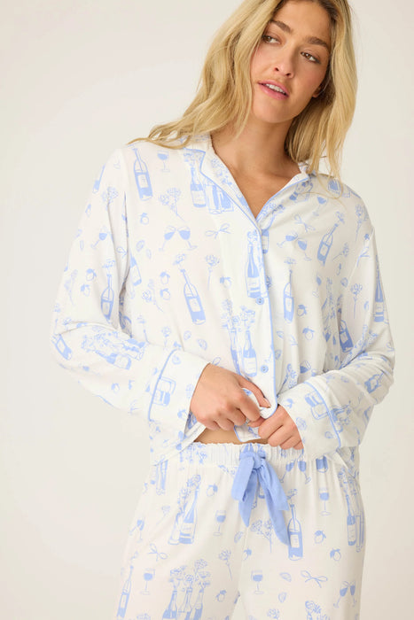 PJ Salvage Parisian Dream Whimsical Print Pajama Set RUPALS1/RUPAP1