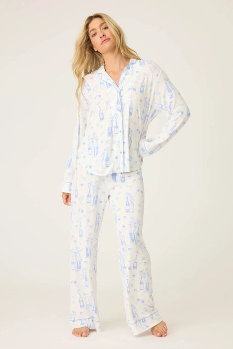 PJ Salvage Parisian Dream Whimsical Print Pajama Set RUPALS1/RUPAP1