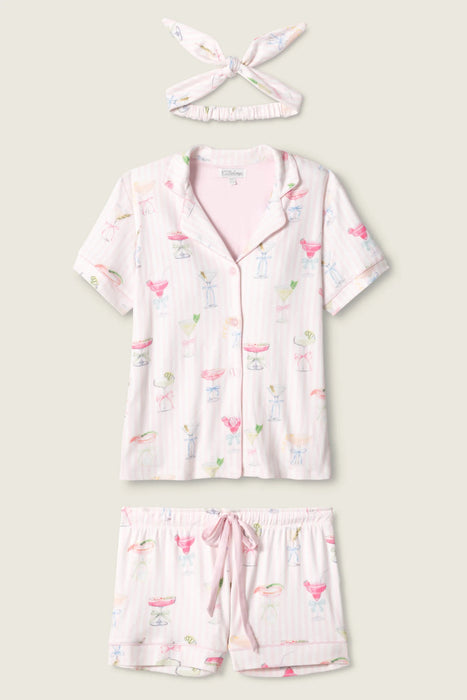 PJ Salvage Pretty Punch Cocktail Print 3-Piece Short Set RUPRPJ