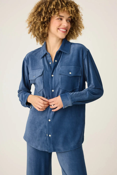 PJ Salvage Harbor Craving Corduroy Long Sleeve Loungewear Set RUSCLS1/RUSCP