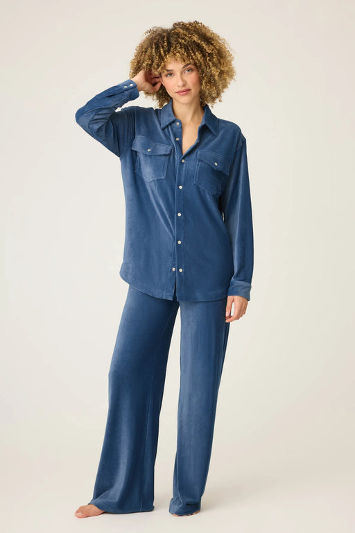 PJ Salvage Harbor Craving Corduroy Long Sleeve Loungewear Set RUSCLS1/RUSCP