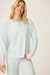 PJ Salvage Light Mint Secret Garden Floral Long Sleeve Pajama Set RUSGLS1/RUSGP1