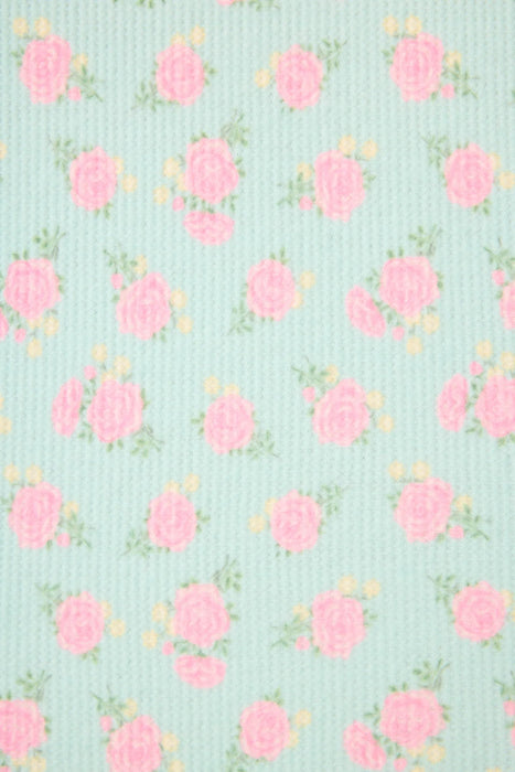 PJ Salvage Light Mint Secret Garden Floral Long Sleeve Pajama Set RUSGLS1/RUSGP1