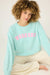 PJ Salvage Light Mint Secret Garden Weekend Graphic Sweatshirt RUSGLS3