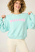 PJ Salvage Light Mint Secret Garden Weekend Graphic Sweatshirt RUSGLS3