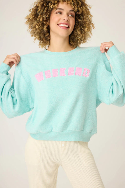 PJ Salvage Light Mint Secret Garden Weekend Graphic Sweatshirt RUSGLS3