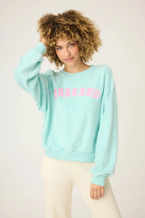 PJ Salvage Light Mint Secret Garden Weekend Graphic Sweatshirt RUSGLS3